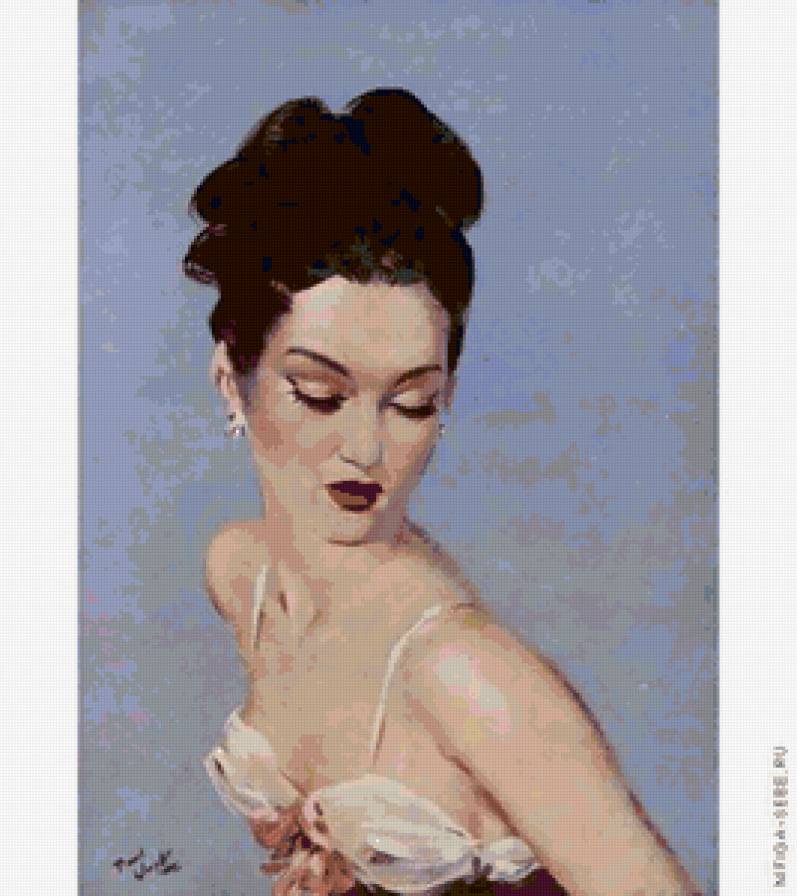 Серия "В французском стиле" - девушка - предпросмотр