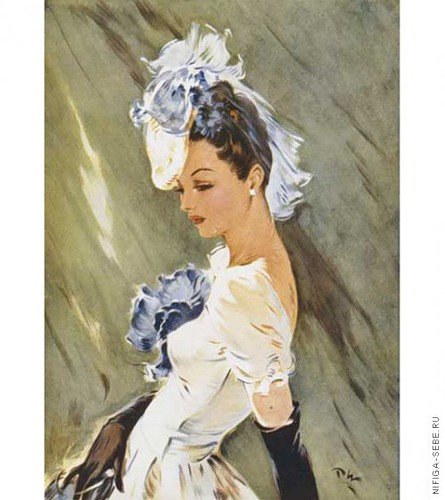 Серия "В французском стиле" - девушка - оригинал