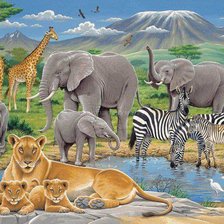 Схема вышивки «сафари»