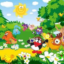 Схема вышивки «смешарики»