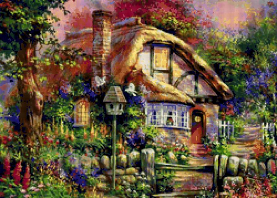 дом - пейзаж, природа, дом, сказка - предпросмотр