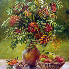 Схема вышивки «осенний букет»