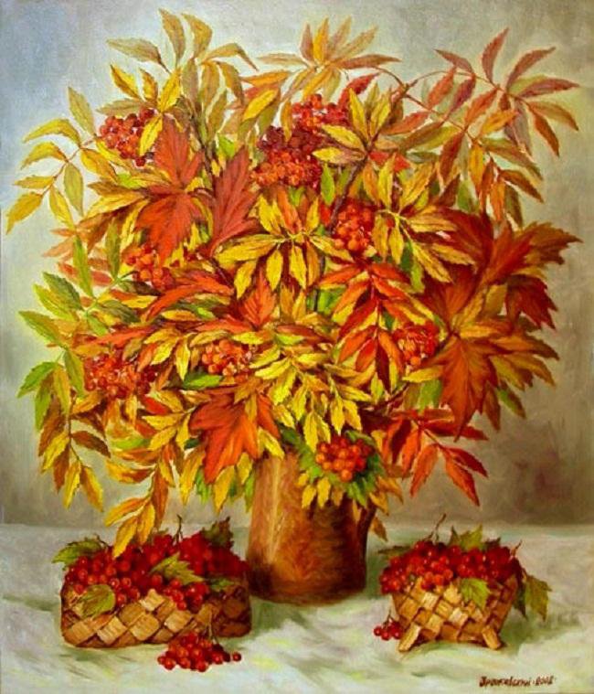 осенний букет - натюрморт, букет - оригинал