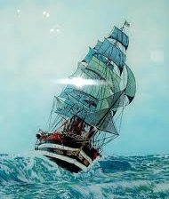 Схема вышивки «кораблик»