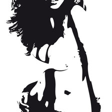 Схема вышивки «силуэт»