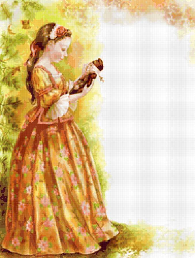 №49802 - живопись, девочка, дети, игрушка - предпросмотр