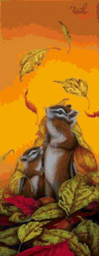 Бурундуки - осень, бурундуки, животные - предпросмотр