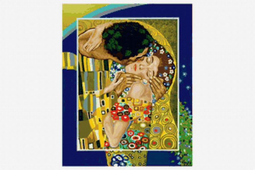 Густав Климт Поцелуй - поцелуй, мировые шедевры, климт - предпросмотр