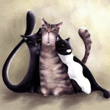 Схема вышивки «мартовские коты»