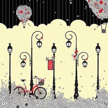 Схема вышивки «фонари»