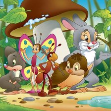 Схема вышивки «Грибок-теремок»