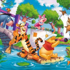 Схема вышивки «винни-пух»