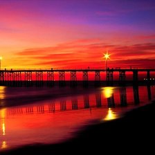 Схема вышивки «закат»