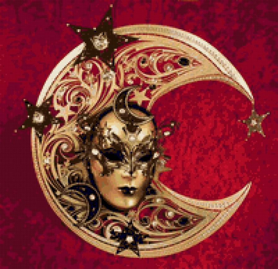 Венецианская маска 16 - маски - предпросмотр