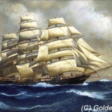 Схема вышивки «парусник»