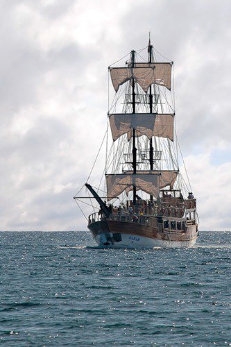 парусник - море, пейзаж - оригинал