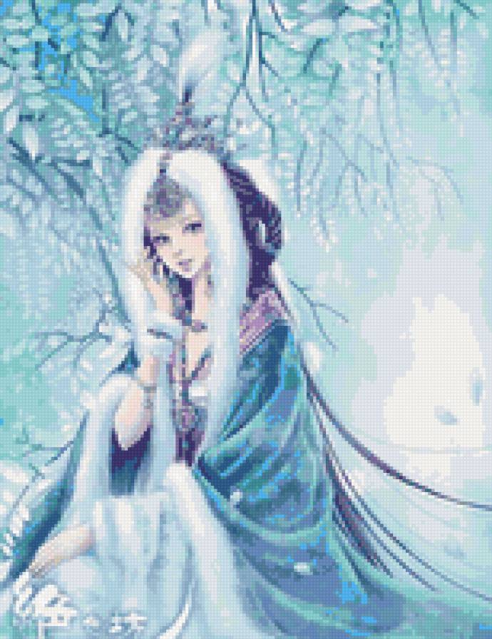 №50790 - девушка, искусство, люди, живопись, картина - предпросмотр