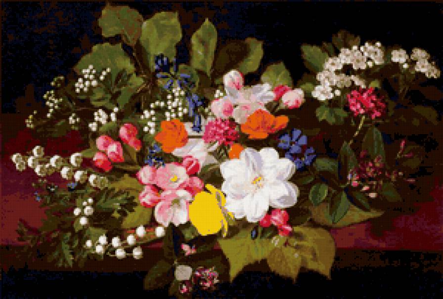 букет - цветы, натюрморт, картина - предпросмотр