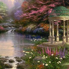 Схема вышивки «пейзаж»