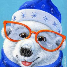 Схема вышивки «мишка»