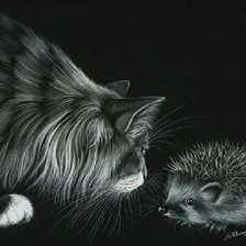 Схема вышивки «Кошки»