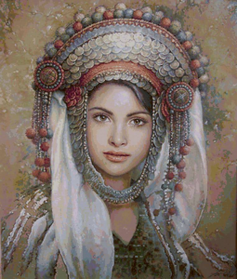 женский образ - картина, портрет, девушки - предпросмотр