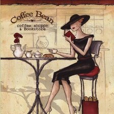 Схема вышивки «В кафе»