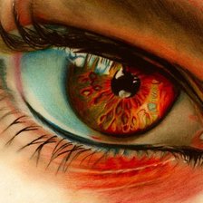 Схема вышивки «взгляд»