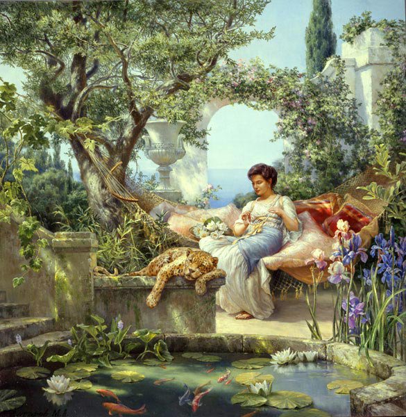 у пруда №1 - картина - оригинал