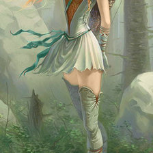 Схема вышивки «девушка-эльф»