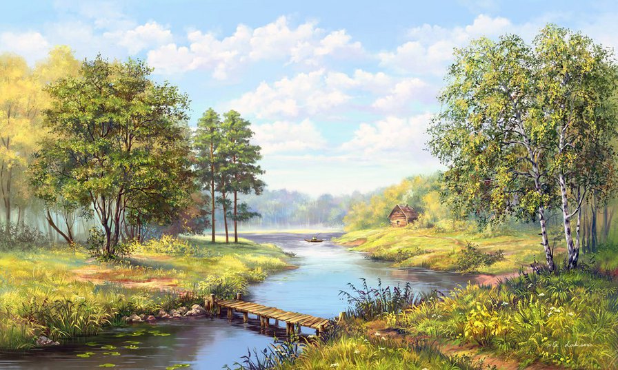 родные просторы - пейзаж, природа - оригинал