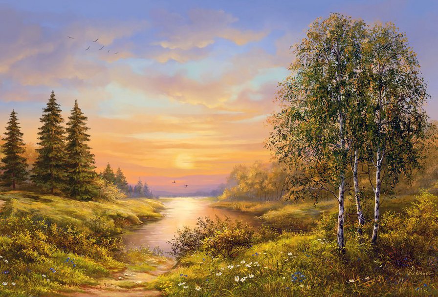 родные просторы - пейзаж, природа - оригинал