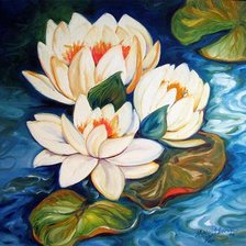 Схема вышивки «лотосовая подушка»