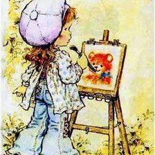 Схема вышивки «художница»