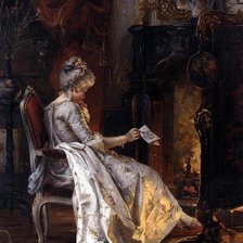 Схема вышивки «у камина»