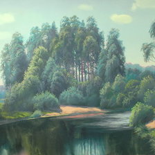 Схема вышивки «пейзаж»