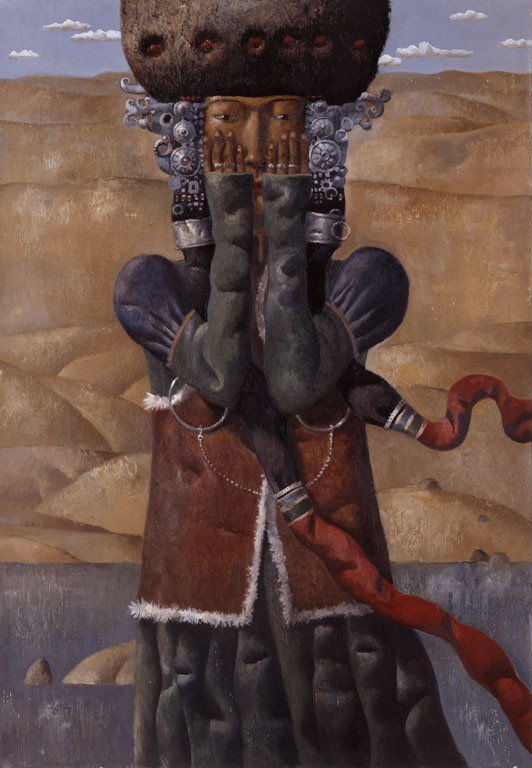 Зорикто Доржиев. Четверг - девушки, современные художники, степь, наложницы хана - оригинал