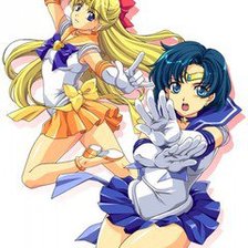 Схема вышивки «Ами и Минако»