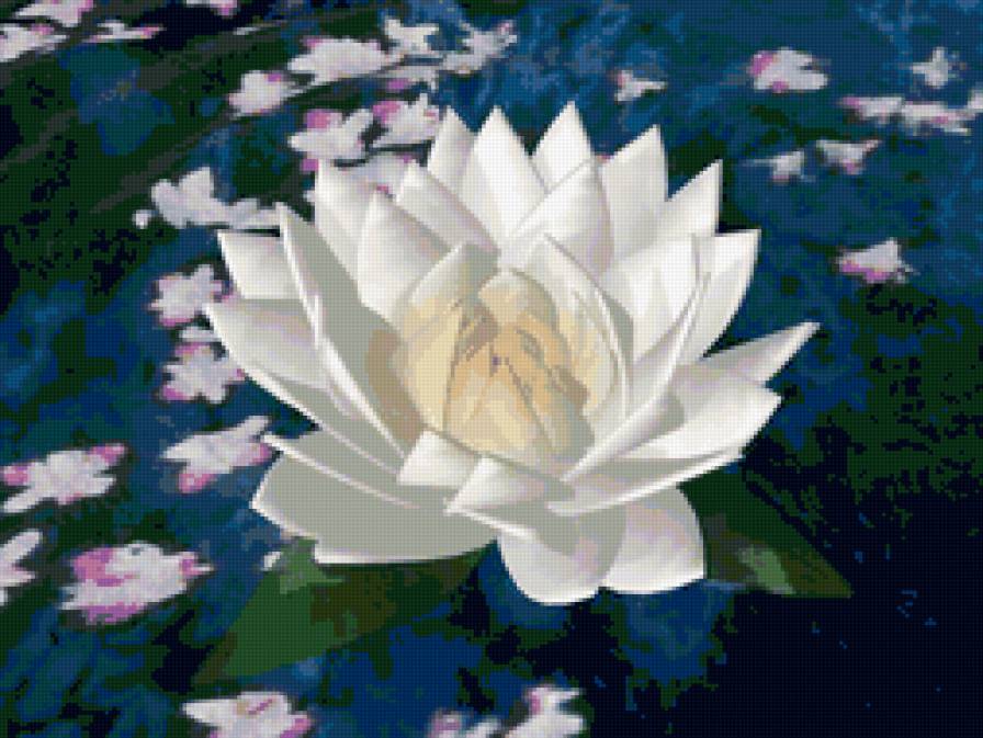 Лотос для подушки - цветы - предпросмотр