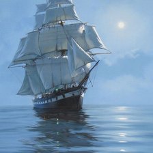 Схема вышивки «парусник»