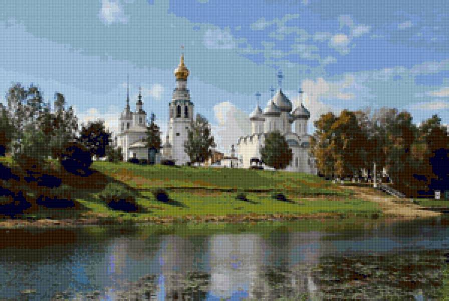 храм - природа, храм, пейзаж, церковь, лето - предпросмотр