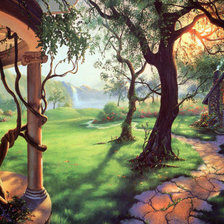 Схема вышивки «На лесной опушке»