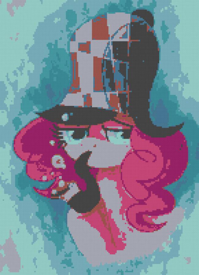 "Шерлок" - розовый, шляпа, пинки пай, mlp, трубка, шерлок, пони - предпросмотр