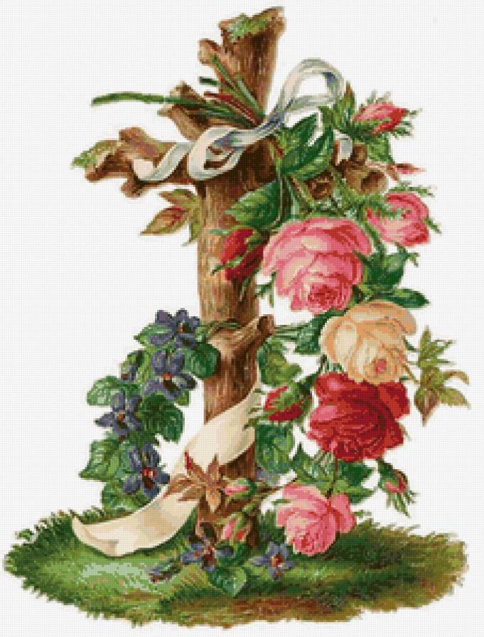 цветы - роза, розы, оформление, картина - предпросмотр