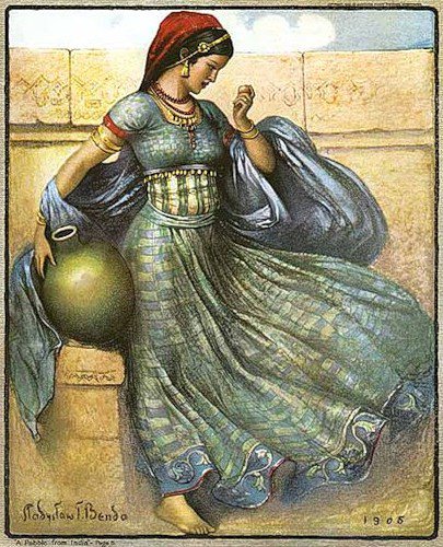 Серия "В восточном стиле" - девушка - оригинал