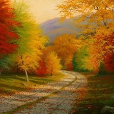 Схема вышивки «Серия "Пейзаж. Осень"»