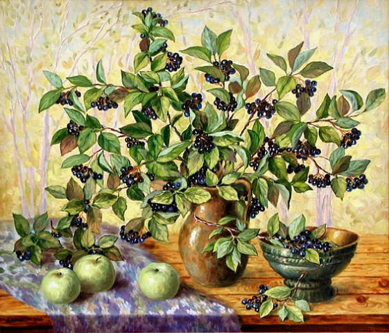 Натюрморт - натюрморт, фрукты - оригинал