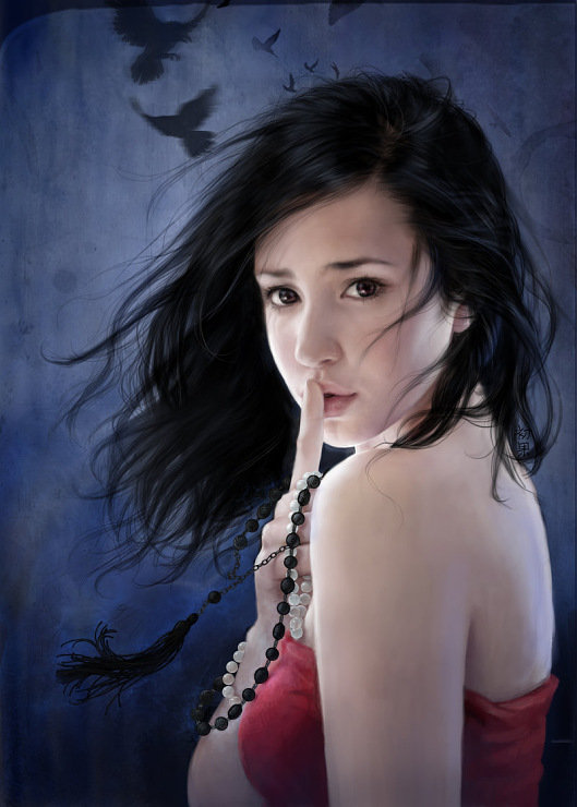 Тишина - девушка - оригинал