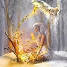 Схема вышивки «Снежная принцесса»