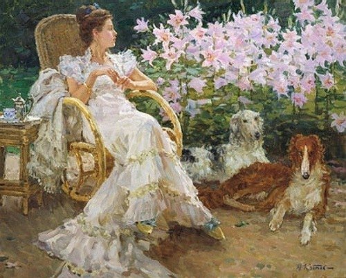 № 16 - картина, девушка, пейзаж, природа - оригинал